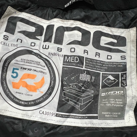 Ride snowboards snowboard boys jacket - Picture 4 of 5